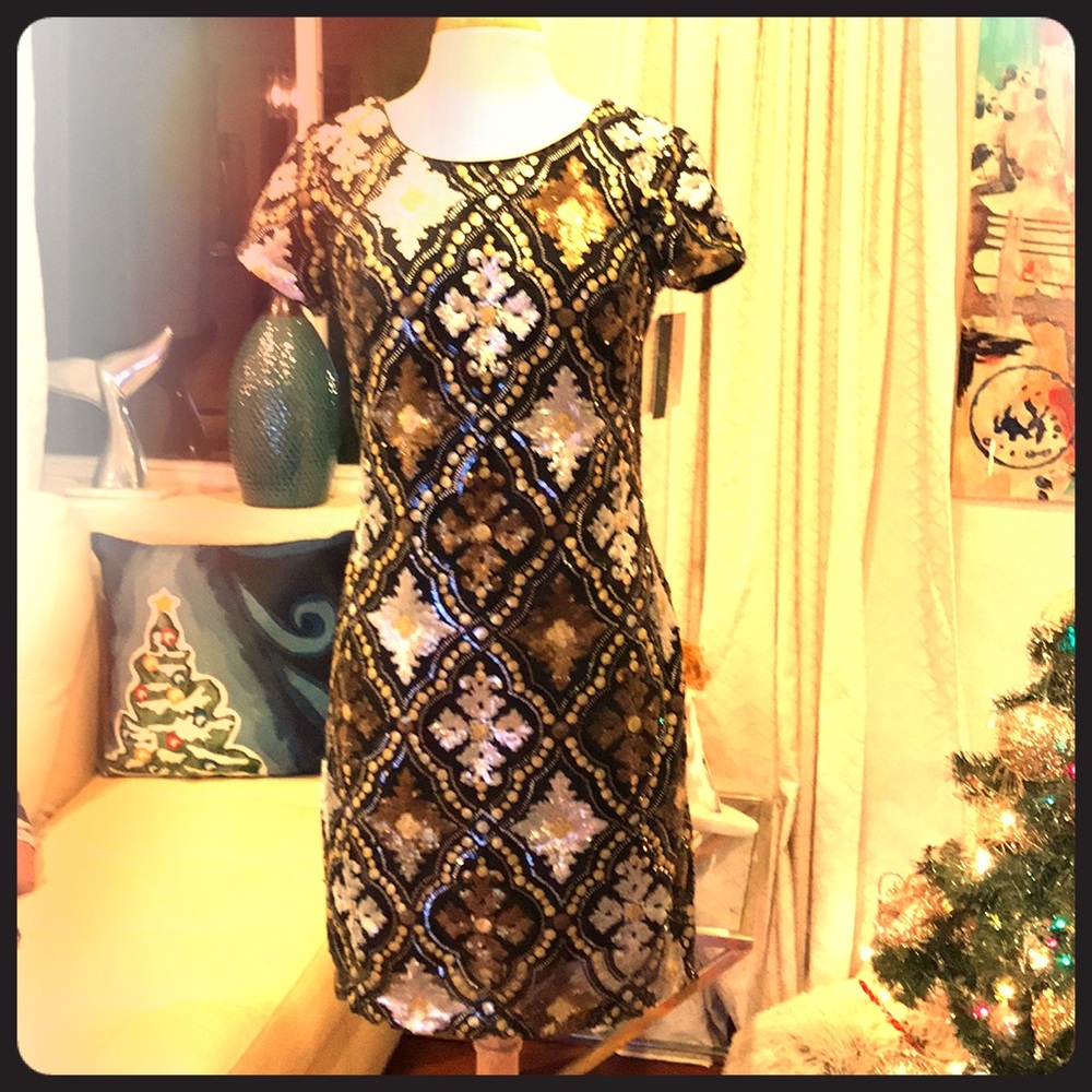 Maia / Boston Proper sequin party dress. NEW